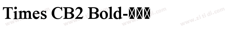 Times CB2 Bold字体转换